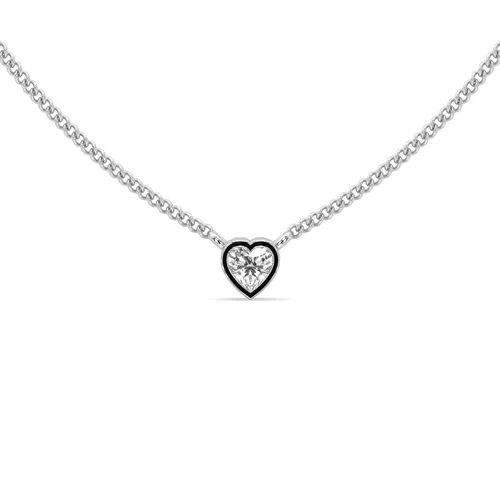 50pt Heart Solitaire Necklace